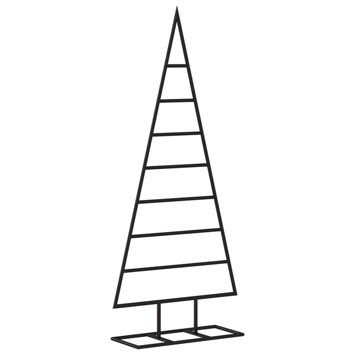 Albero di Natale Decorativo in Metallo Nero 125 cm 359596