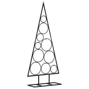 Albero di Natale Decorativo in Metallo Nero 90 cm 359598