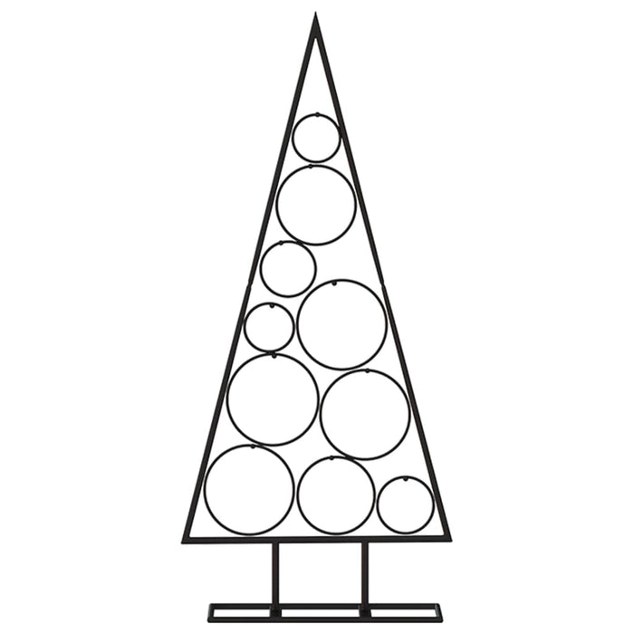 Albero di Natale Decorativo in Metallo Nero 90 cm 359598