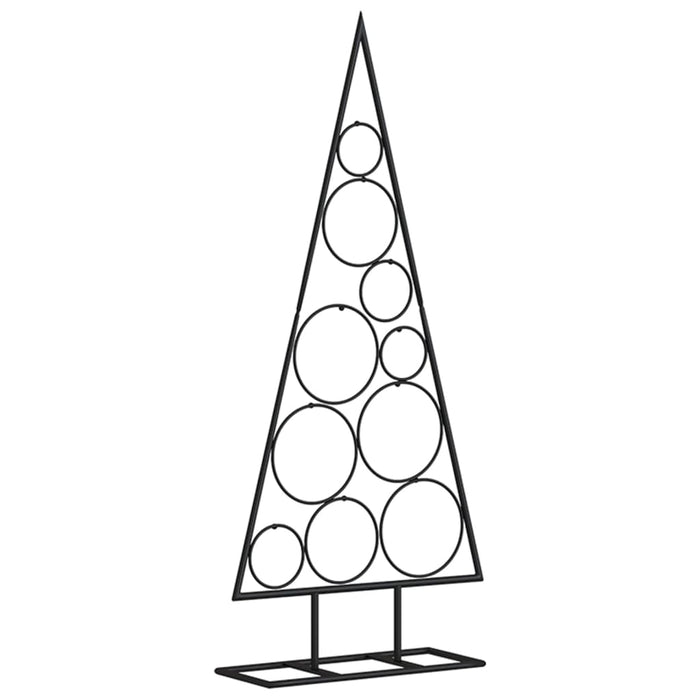 Albero di Natale Decorativo in Metallo Nero 90 cm 359598