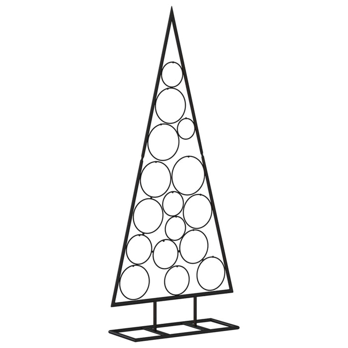Albero di Natale Decorativo in Metallo Nero 125 cm 359599