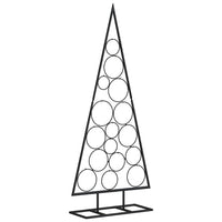Albero di Natale Decorativo in Metallo Nero 125 cm 359599