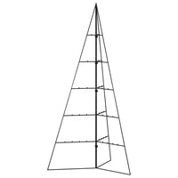 Albero di Natale Decorativo in Metallo Nero 100 cm
