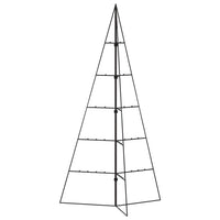 Albero di Natale Decorativo in Metallo Nero 100 cm 359600