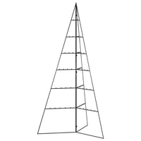 Albero di Natale Decorativo in Metallo Nero 140 cm 359601