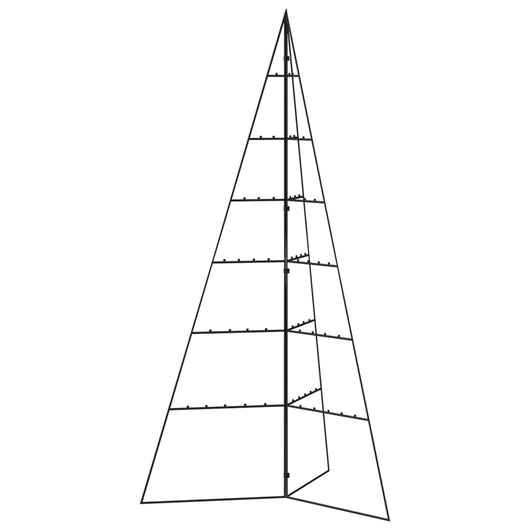 Albero di Natale Decorativo in Metallo Nero 140 cm 359601