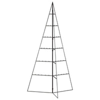 Albero di Natale Decorativo in Metallo Nero 140 cm 359601