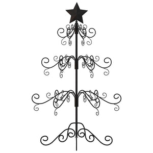 Albero di Natale Decorativo in Metallo Nero 90 cm 359606