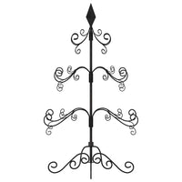Albero di Natale Decorativo in Metallo Nero 90 cm 359606