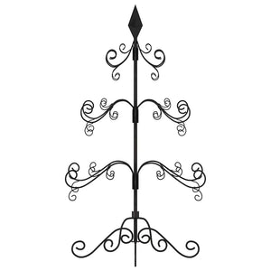 Albero di Natale Decorativo in Metallo Nero 90 cm 359606