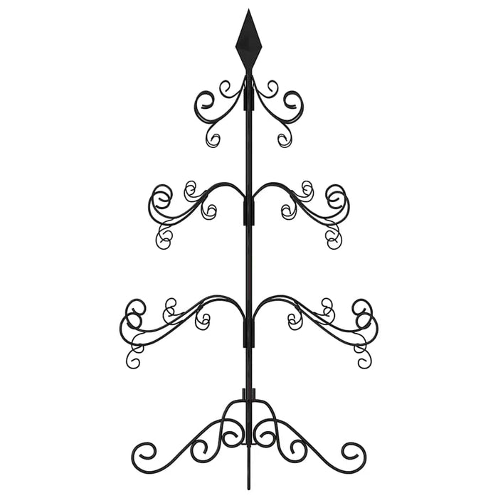 Albero di Natale Decorativo in Metallo Nero 90 cm 359606