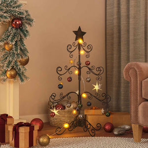Albero di Natale Decorativo in Metallo Nero 90 cmcod mxl 122420