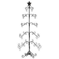 vidaXL Albero di Natale Decorativo in Metallo Nero 150 cm
