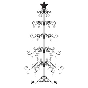 Albero di Natale Decorativo-Decorazioni natalizie in Metallo Nero 150 cm 614090