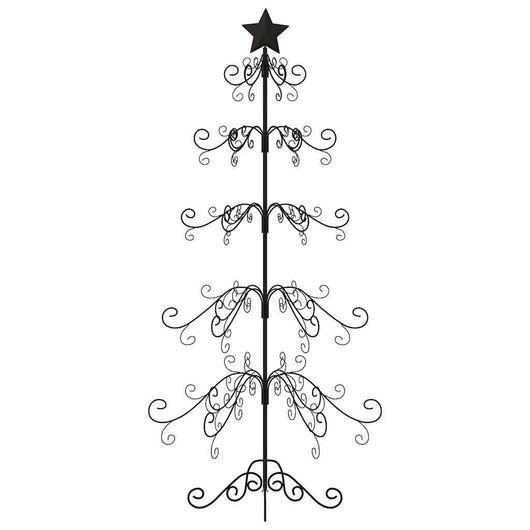Albero di Natale Decorativo-Decorazioni natalizie in Metallo Nero 150 cm 614090