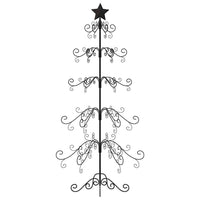 vidaXL Albero di Natale Decorativo in Metallo Nero 150 cm