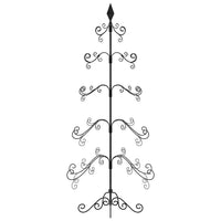 Albero di Natale Decorativo in Metallo Nero 150 cm 359607