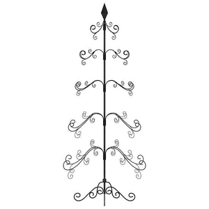 Albero di Natale Decorativo in Metallo Nero 150 cm 359607