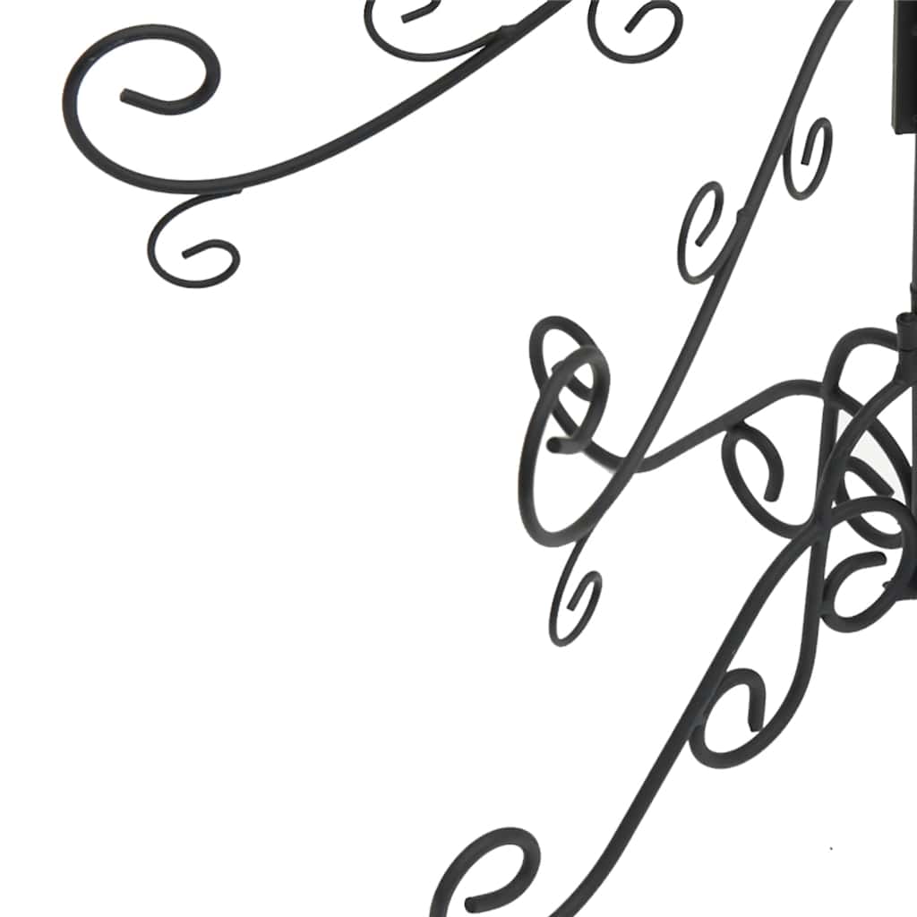 Albero di Natale Decorativo in Metallo Nero 150 cm 359607