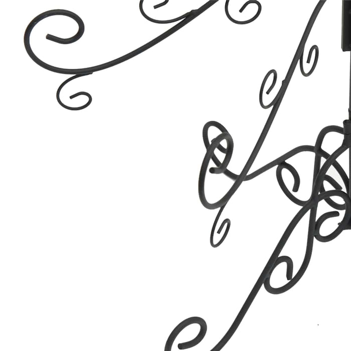 Albero di Natale Decorativo in Metallo Nero 150 cm 359607