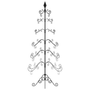 Albero di Natale Decorativo in Metallo Nero 180 cm 359608