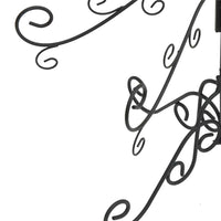 Albero di Natale Decorativo in Metallo Nero 180 cm 359608