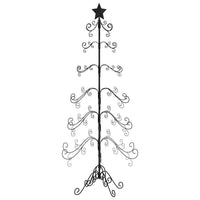 Albero di Natale Decorativo-Decorazioni natalizie in Metallo Nero 215 cm