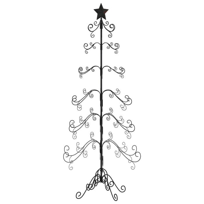 Albero di Natale Decorativo in Metallo Nero 215 cm 359609