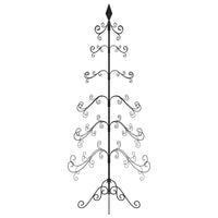 Albero di Natale Decorativo in Metallo Nero 215 cm 359609