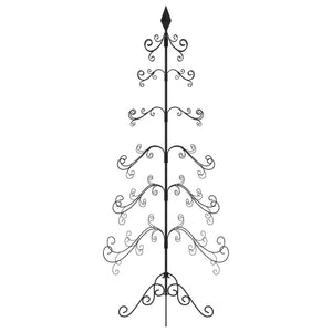 Albero di Natale Decorativo in Metallo Nero 215 cm 359609