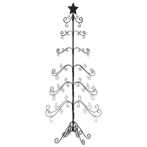 Albero di Natale Decorativo in Metallo Nero 215 cm 359609