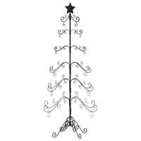 Albero di Natale Decorativo in Metallo Nero 215 cm