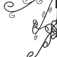 Albero di Natale Decorativo-Decorazioni natalizie in Metallo Nero 215 cm