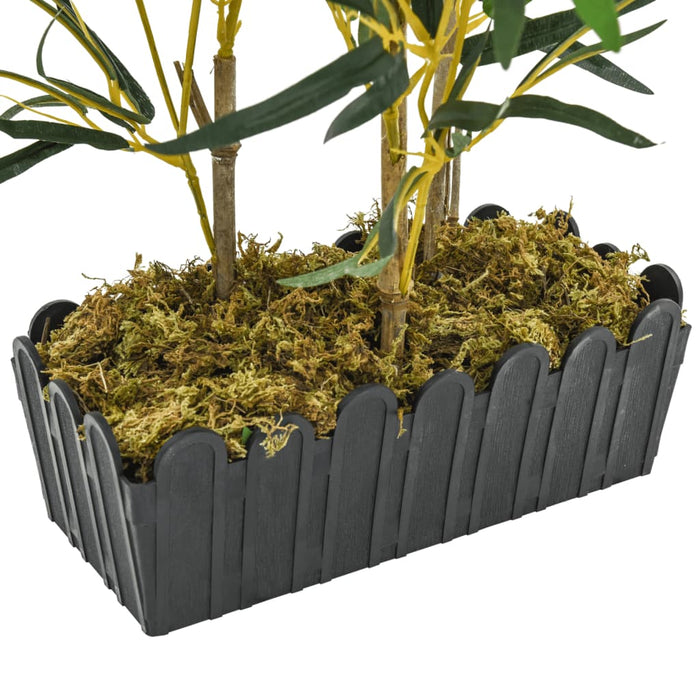 Albero Bambù Artificiale 368 Foglie 80 cm Verde 358963