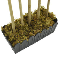 Albero Bambù Artificiale 730 Foglie 120 cm Verde 358989