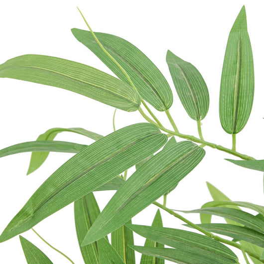 Albero Bambù Artificiale 384 Foglie 120 cm Verde 358993