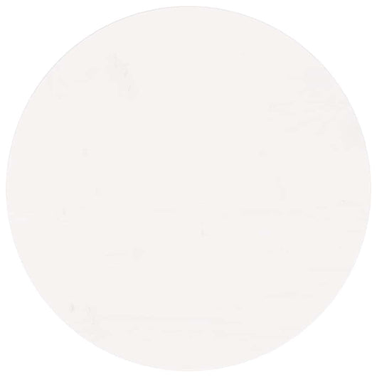 Piano Tavolo Rotondo Bianco Ã˜50x3 cm in Legno Massello di Pinocod mxl 130719