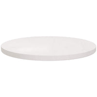 Piano Tavolo Rotondo Bianco Ã˜50x3 cm in Legno Massello di Pinocod mxl 130719