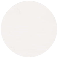 Piano Tavolo Rotondo Bianco Ã˜60x3 cm in Legno Massello di Pinocod mxl 106730