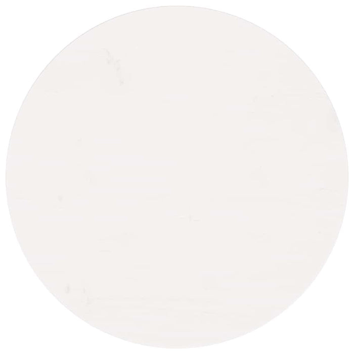 Piano Tavolo Rotondo Bianco Ã˜60x3 cm in Legno Massello di Pinocod mxl 106730