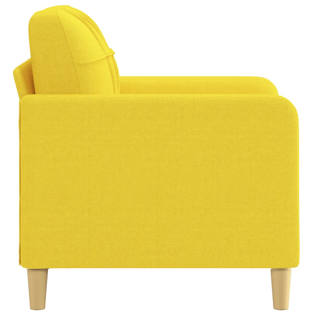 Poltrona Giallo Chiaro 60 cm in Tessuto 359080