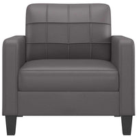 Poltrona Grigia 60 cm in Similpellecod mxl 126532