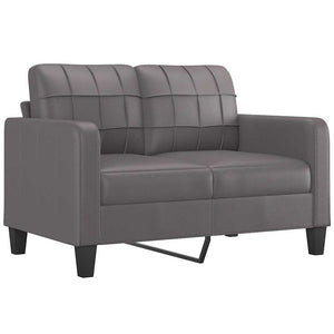 Divano a 2 Posti-Sofa 2 Posti Grigio 120 cm in Similpelle 612198