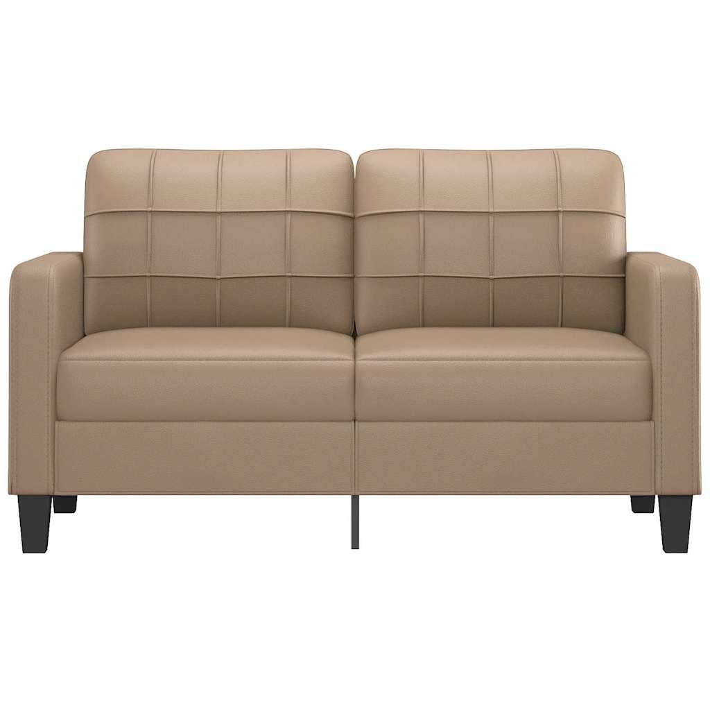 Divano a 2 Posti-Sofa 2 Posti Cappuccino 140 cm in Similpelle 954602