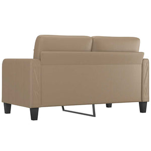Divano a 2 Posti-Sofa 2 Posti Cappuccino 140 cm in Similpelle 954602