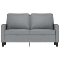 Divano a 2 Posti Grigio Chiaro 120 cm in Tessuto 359155