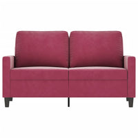 Divano a 2 Posti Rosso Vino 120 cm in Vellutocod mxl 109709