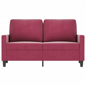 Divano a 2 Posti Rosso Vino 120 cm in Vellutocod mxl 109709