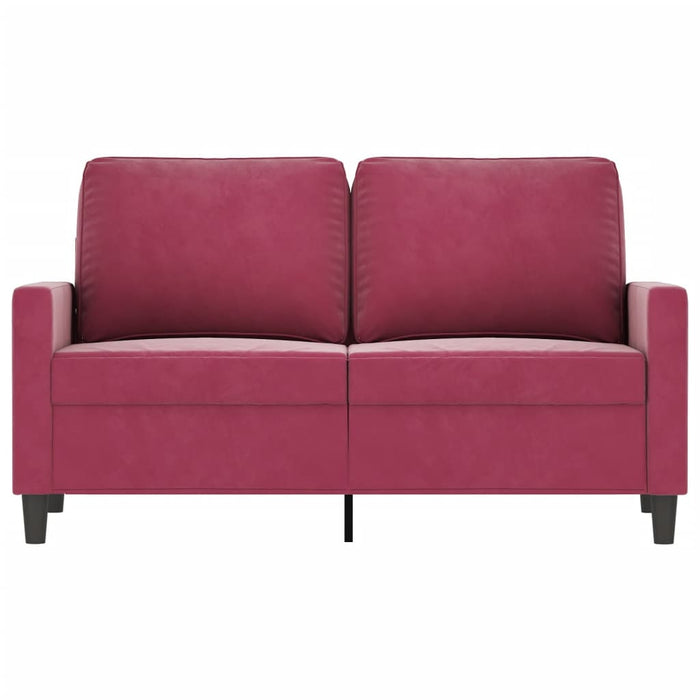Divano a 2 Posti Rosso Vino 120 cm in Vellutocod mxl 109709