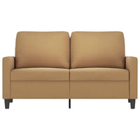 Divano a 2 Posti marrone 120 cm in Velluto 359196